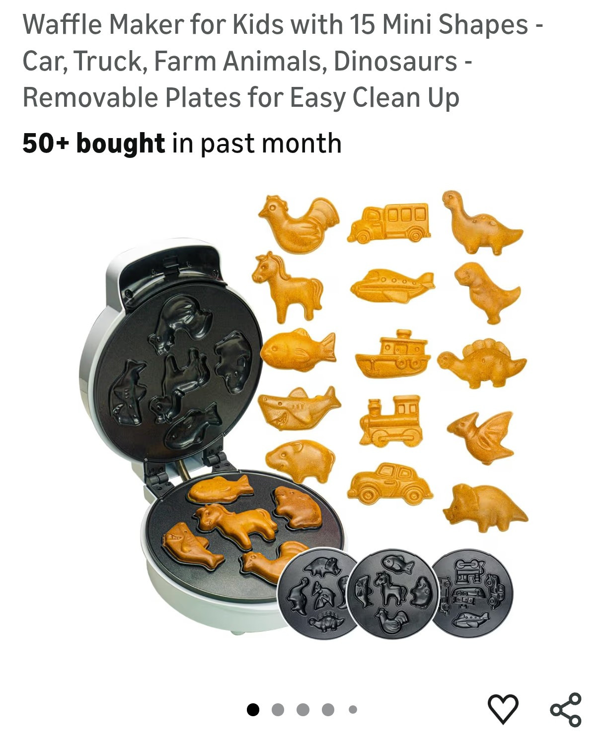 Waffle Swapper by Savoy Chef Pancake Maker for Kids -