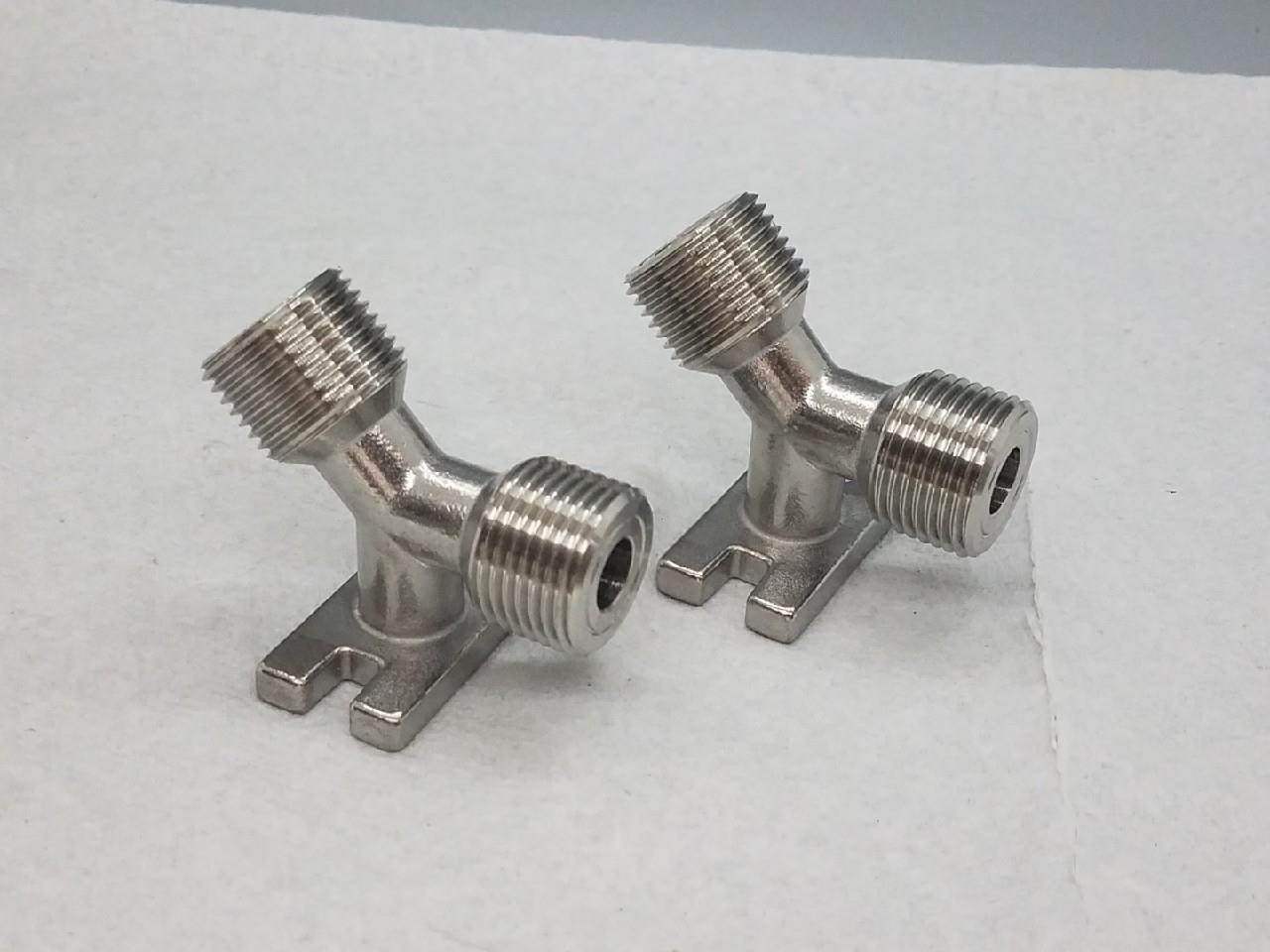 Stainless Steel Beer Line Wall Bracket, 7/8"-14  x 7/8"-14  QTY of 2 Pcs