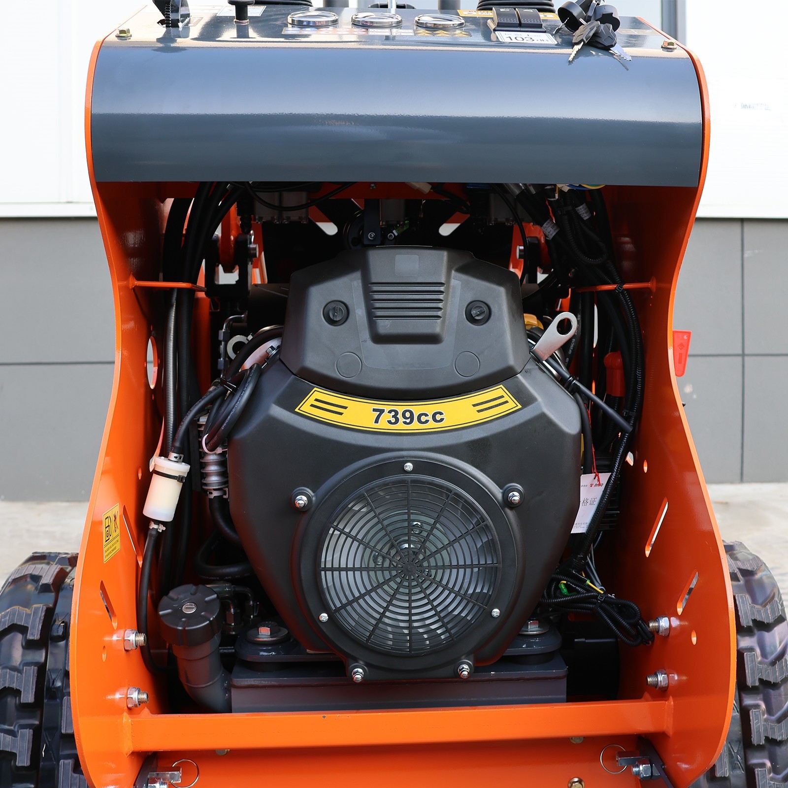 Upgraded Mini Skid Steer 23HP Twin Cylinder Tracked Loader