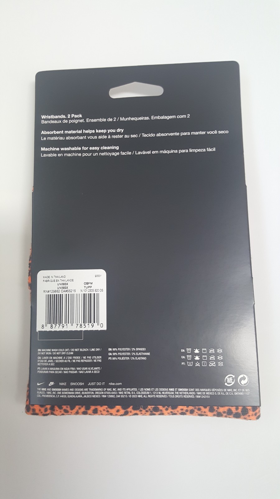 Nike Tennis Double-wide Wristbands Electric Pack Collection 90531