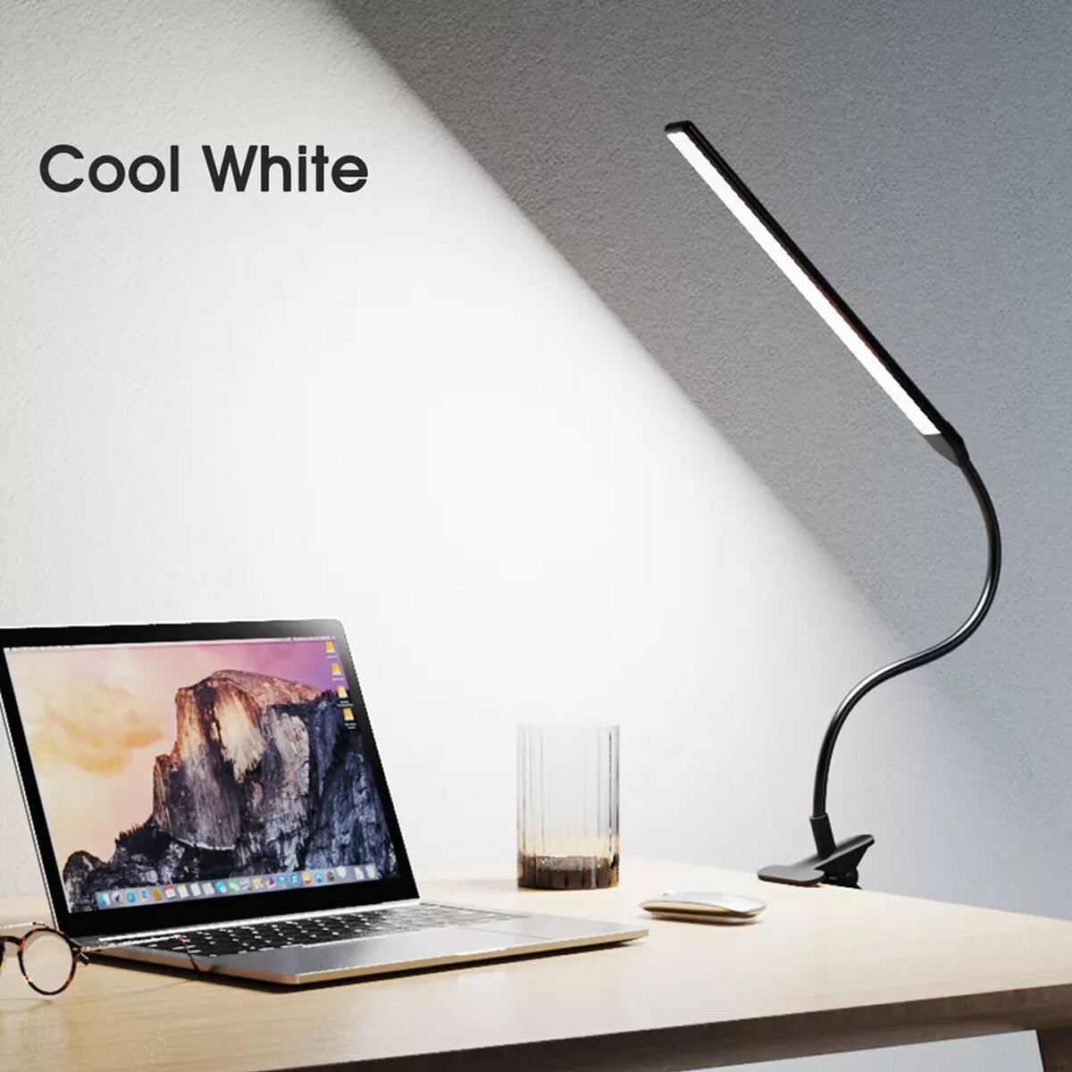 LED Desk Lamp Adjustable Swing Arm Lamp with Clamp Eye-Caring Reading Desk Light