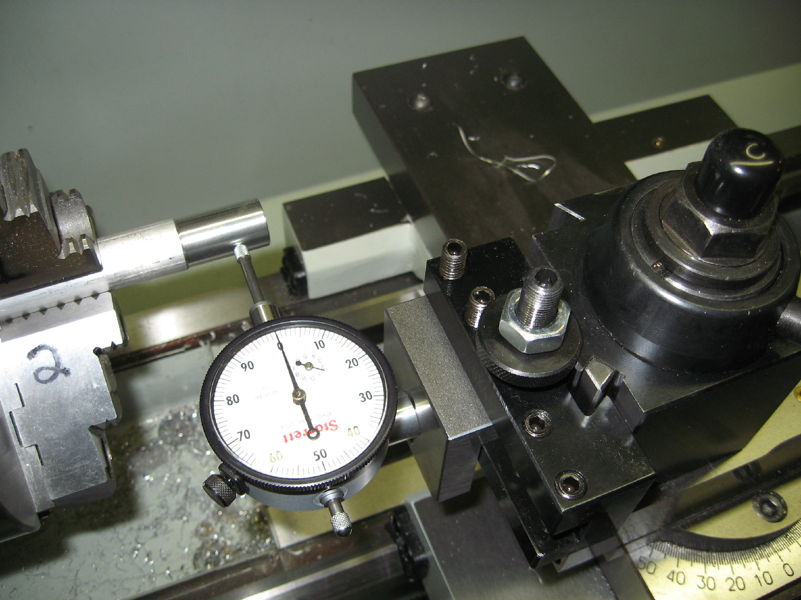 Dial Indicator Holder, Lathe Indicator Mount, BXA, AXA tool post's, Lathe Tool