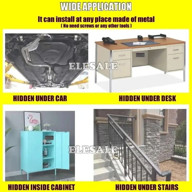 1pc Magnetic Car Key Holder Hidden Storage Safe Box Outdoor Secret Stash - NEW