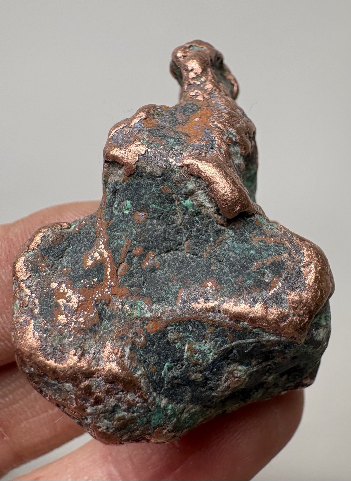 Pure Copper Rock Nugget Native Mineral Display Jewelry Specimen Upper Michigan