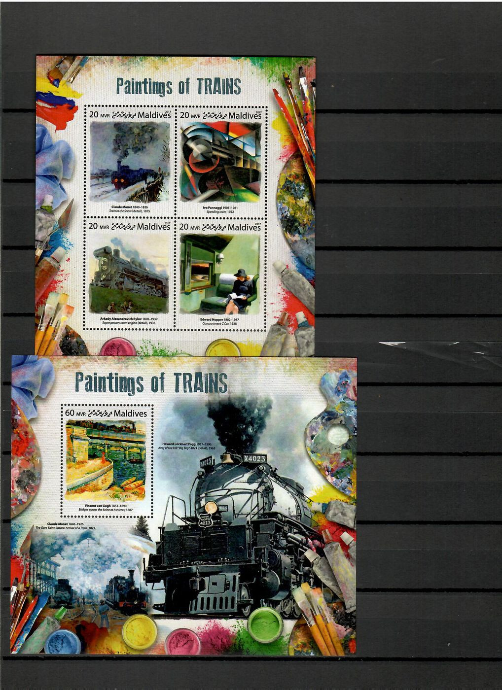 Steam locomotives trains railway 42 sheets 2017-2018 Collection [3] MNH #CNA164