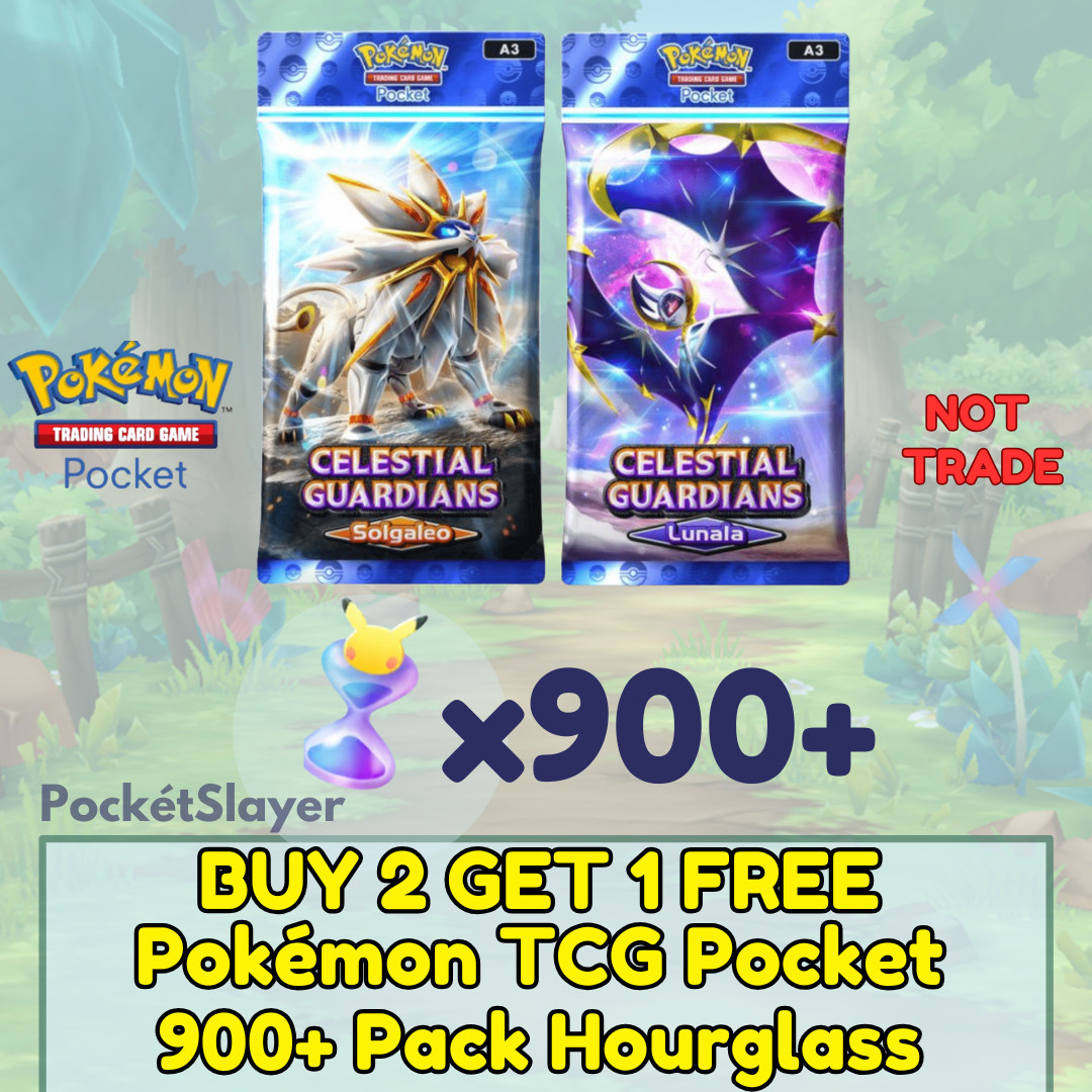 [BUY 2 GET 1 FREE] Pokemon TCG Pocket Trading Card Game with 900+ Pack Hourglas