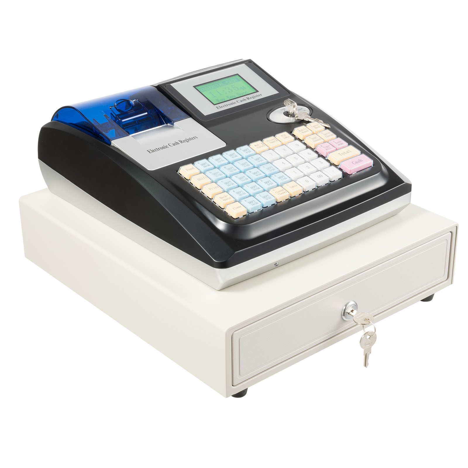 Electronic Cash Register POS System 48 Keyfor Supermarket Retail Restaurant New