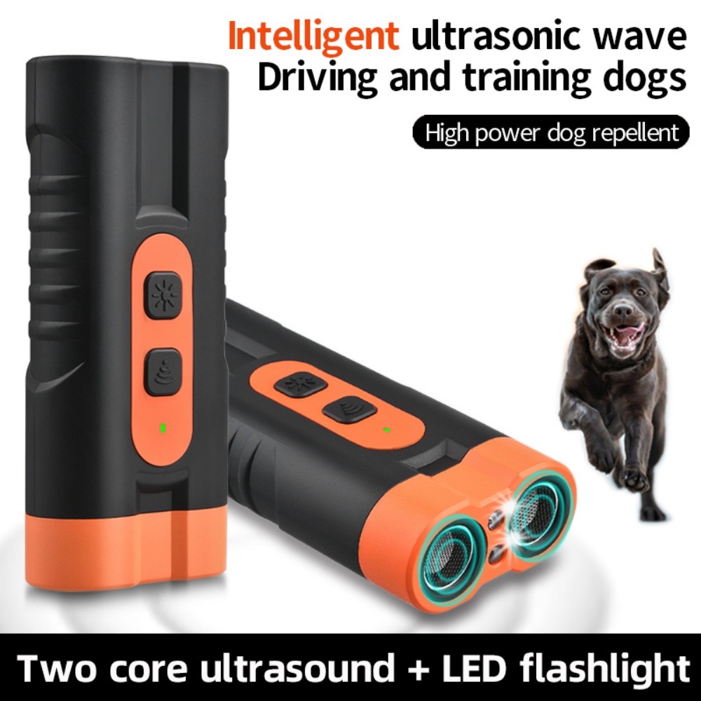 2025 Portable Ultrasonic Dog Repeller Stop Barking Anti Bark Device Rechargeable