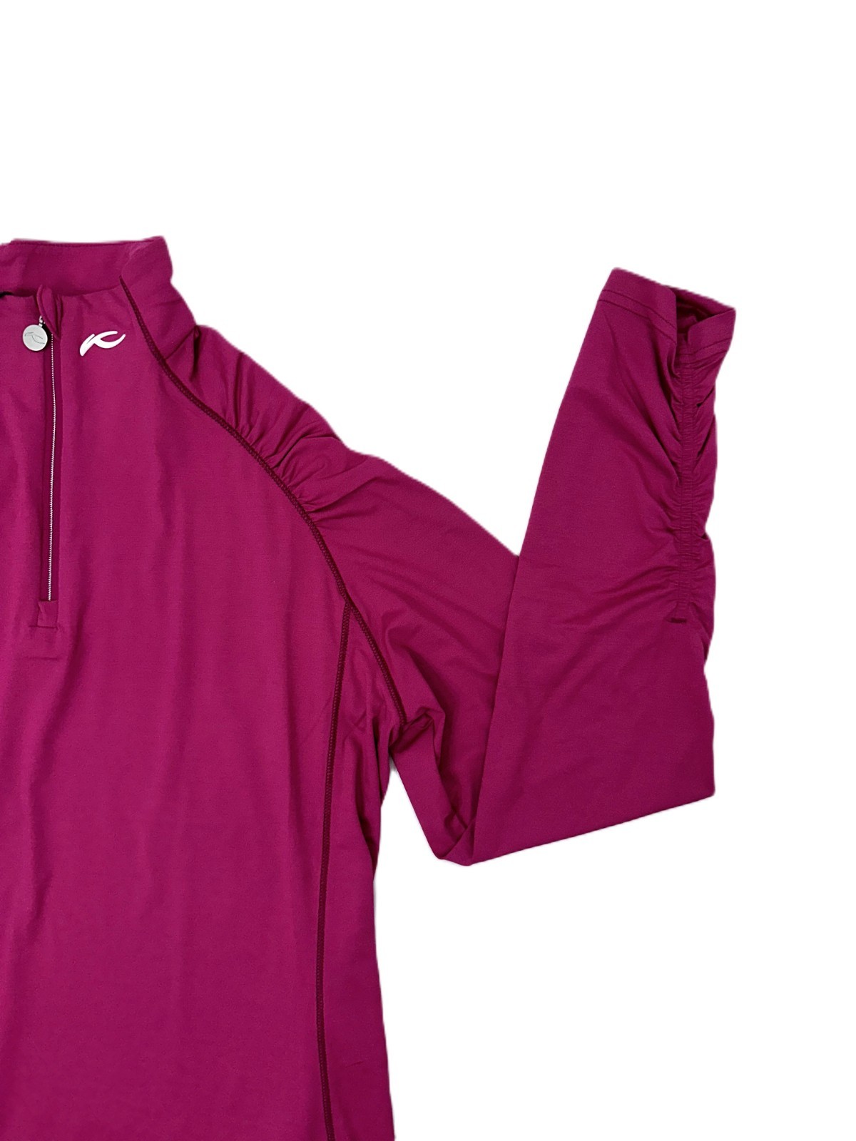 $200 KJUS Women's Noras Cooling Half Zip Top -Fuchsia - 38/Medium-New With Tags