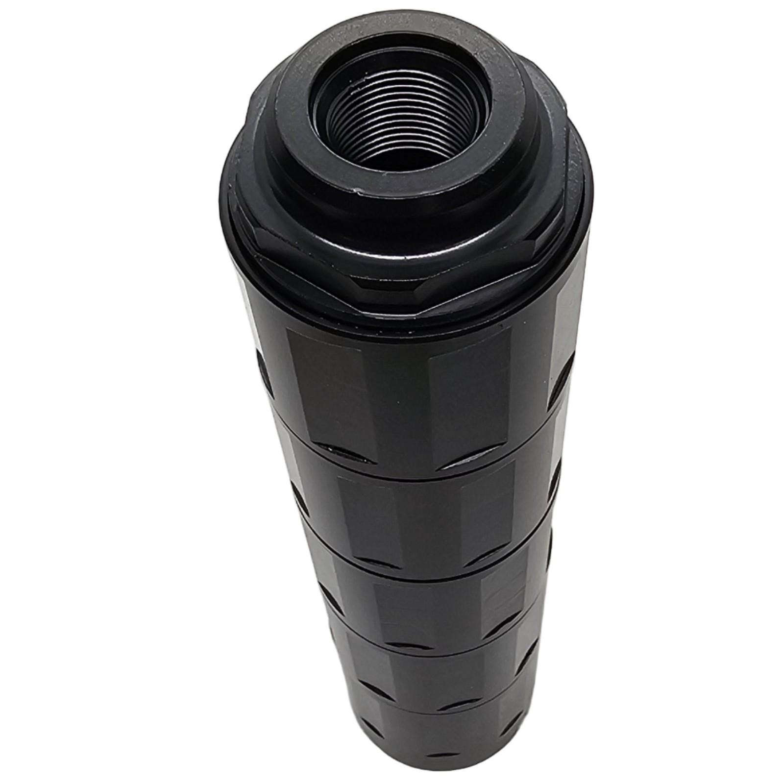 Linear CNC Threaded 1/2x28 Muzzle Brake, Compensator – Steel, Black – 6" Long