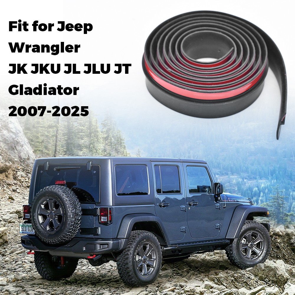 For Jeep Wrangler JL JLU 2007-25 Roof Seal Lid Gasket Seal Weather Strip Repalce