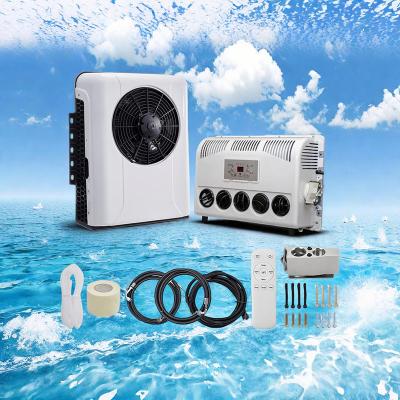 12V 12000 BTU Truck Cab Air Conditioner Split AC for Semi Trucks Bus RV Caravan