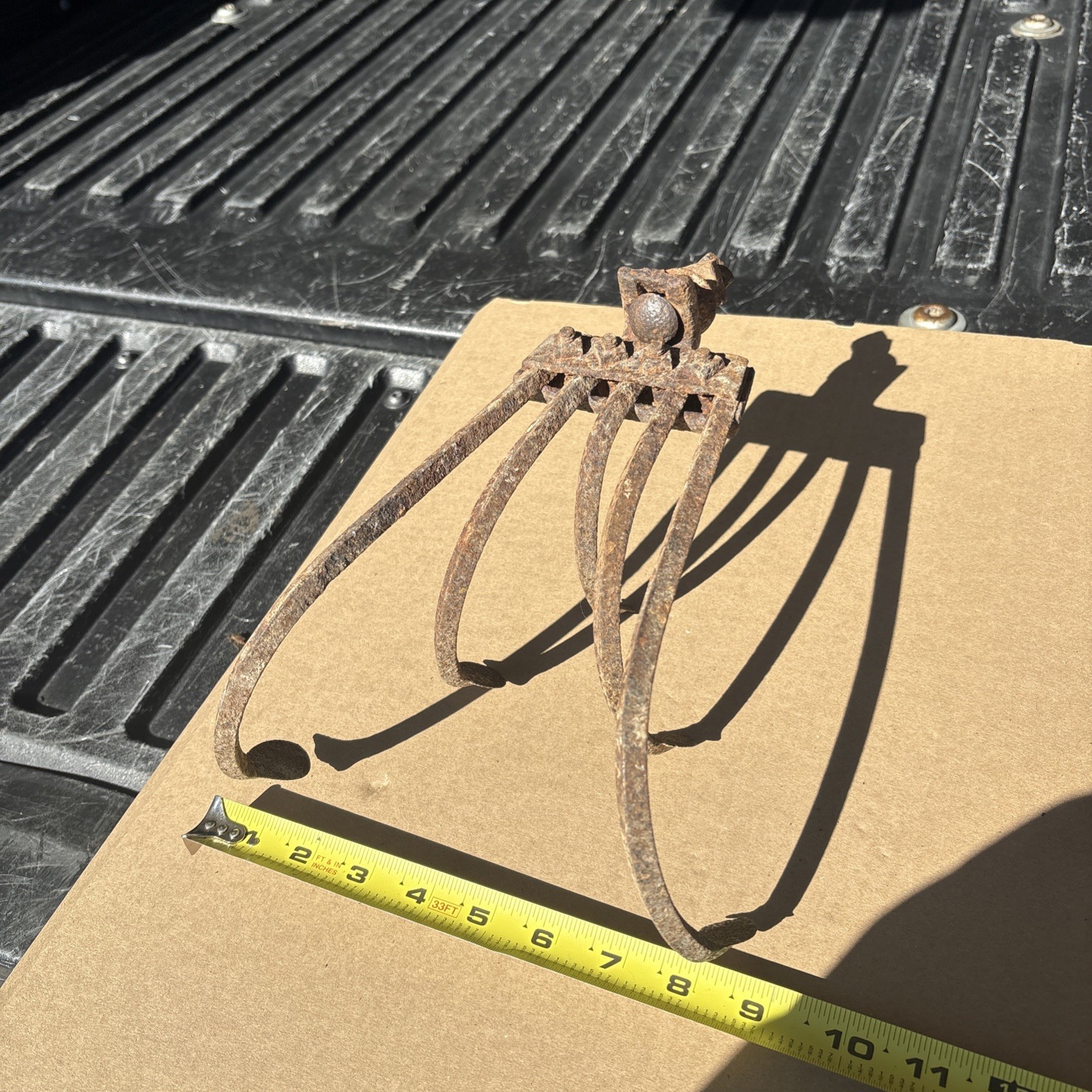 Vintage Old 5 TINE Push Plow CULTIVATOR GARDEN ATTACHMENT Garden Art