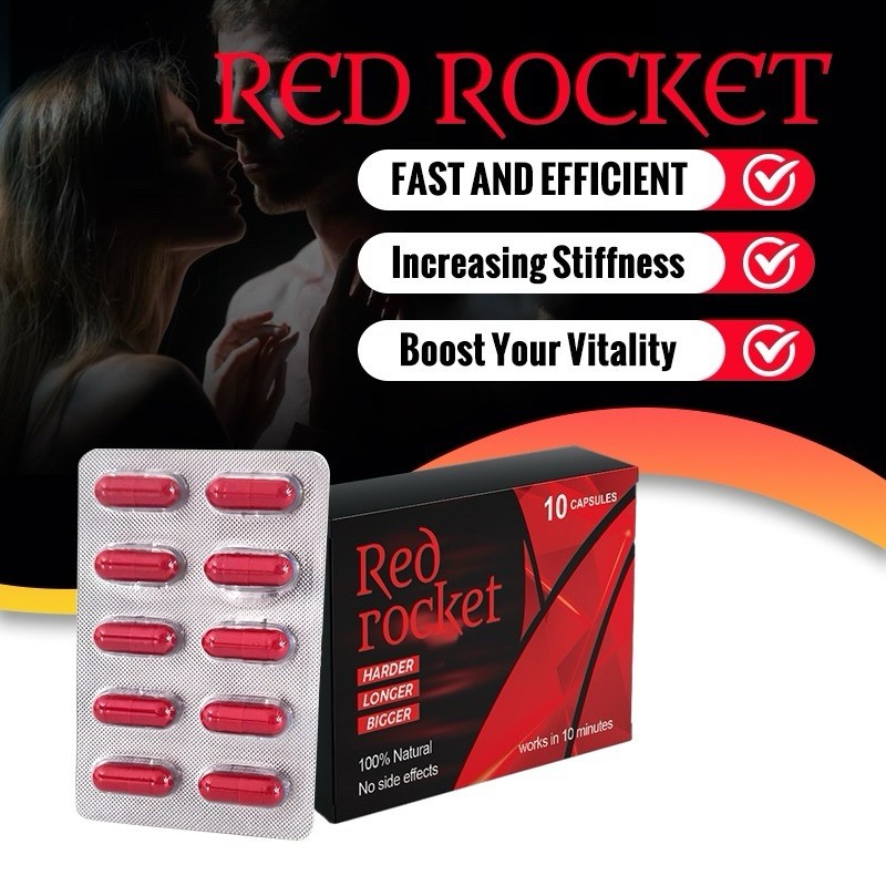 Hot !! Red Rocket !! Natural Peak Male Enhancement (10) Pills !!!