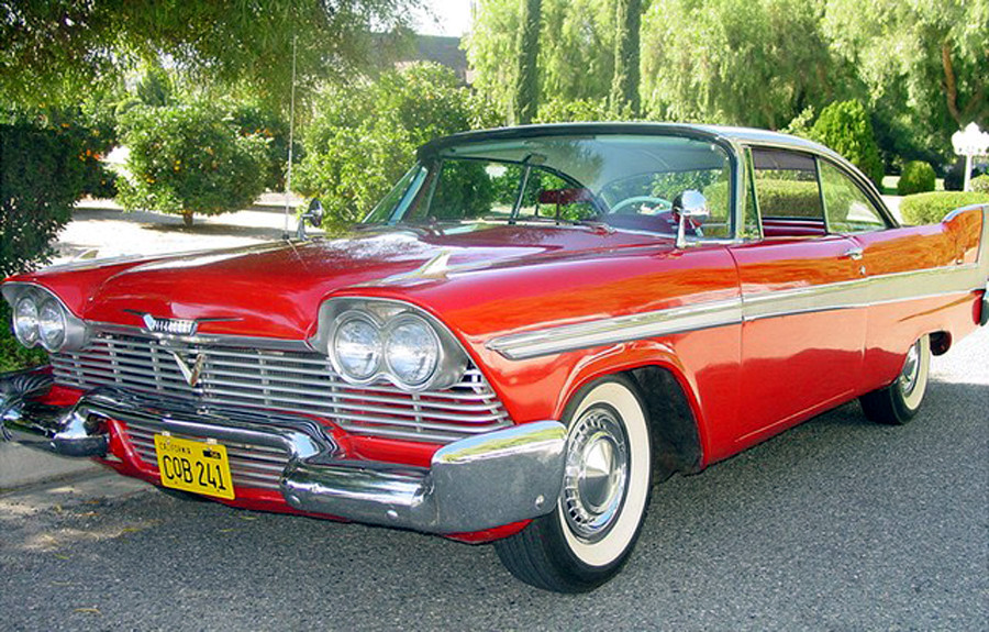 Christine | 1958 Plymouth Fury | CQB 241 | STAMPED Replica Prop License Plate