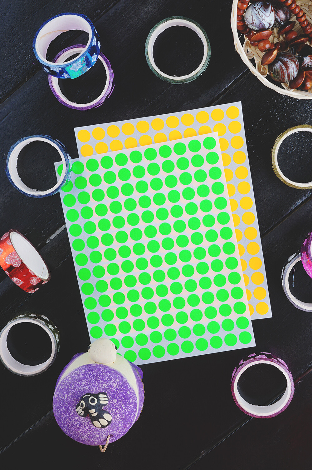 Color Coding Stickers 3/8" Rounded Labels Small Dots 0.375 Inch Circular 10mm