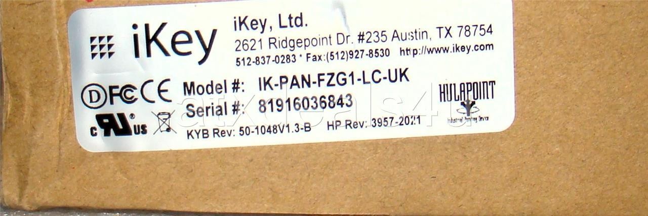 iKey FZ-G1 IK-PAN-FZG1-LC-UK Jumpseat Backlight ToughPad Keyboard New