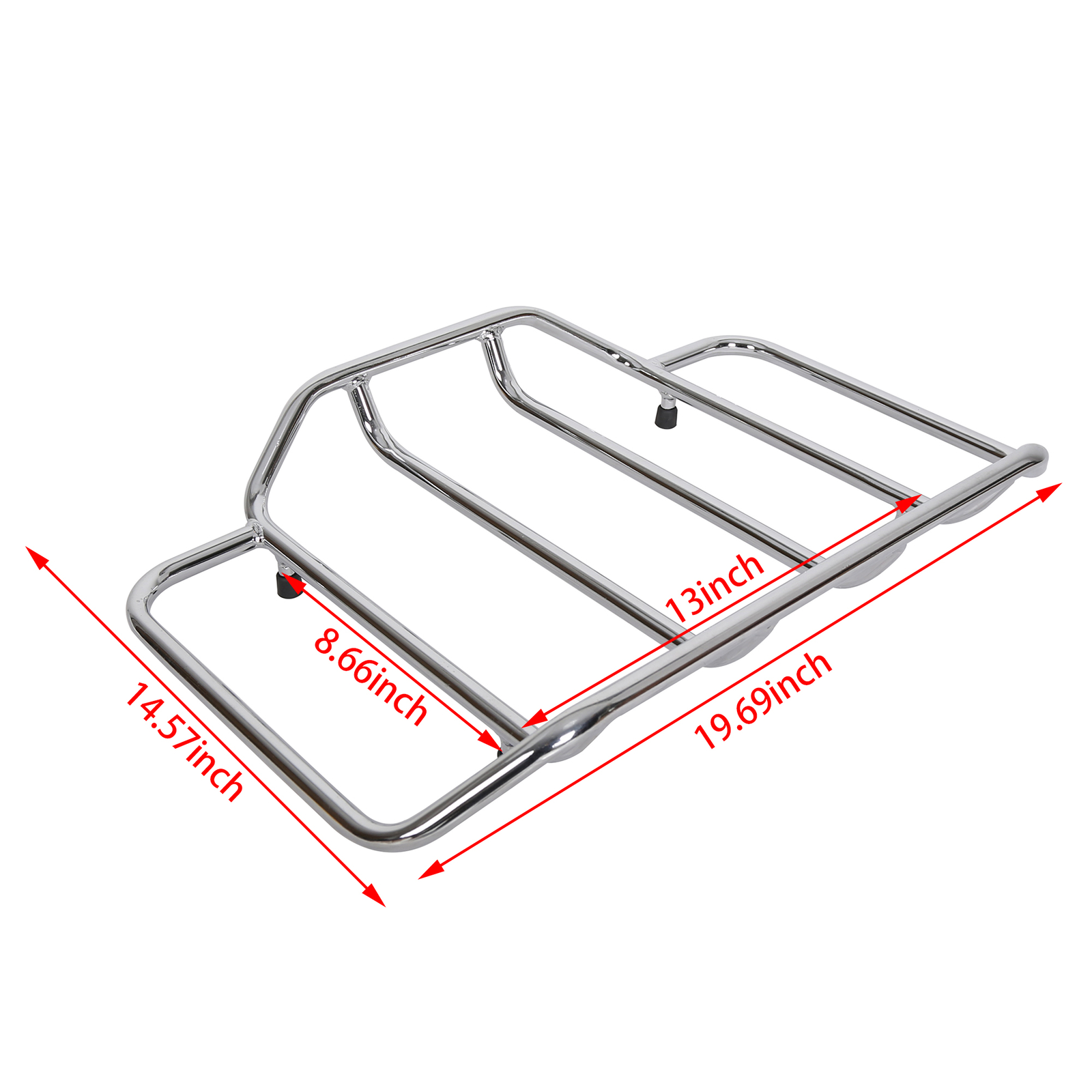 Black King Tour Pack Trunk Rack For Harley Davidson Street Road Glide 2014-25