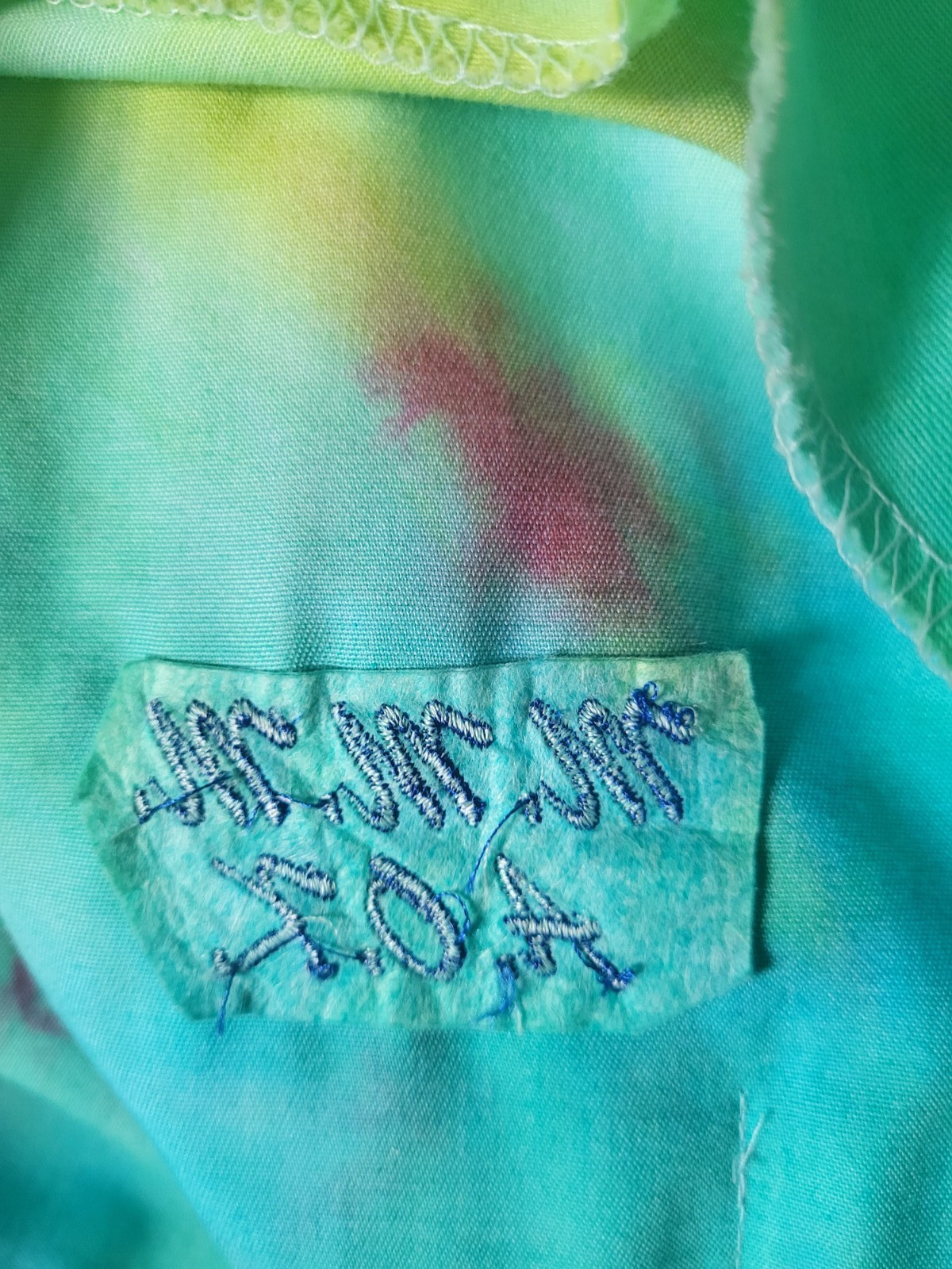 SALE Quality Landau Tye Dye Lab Coat Men's Large Sz 48 65% Polyester 35% Cotton