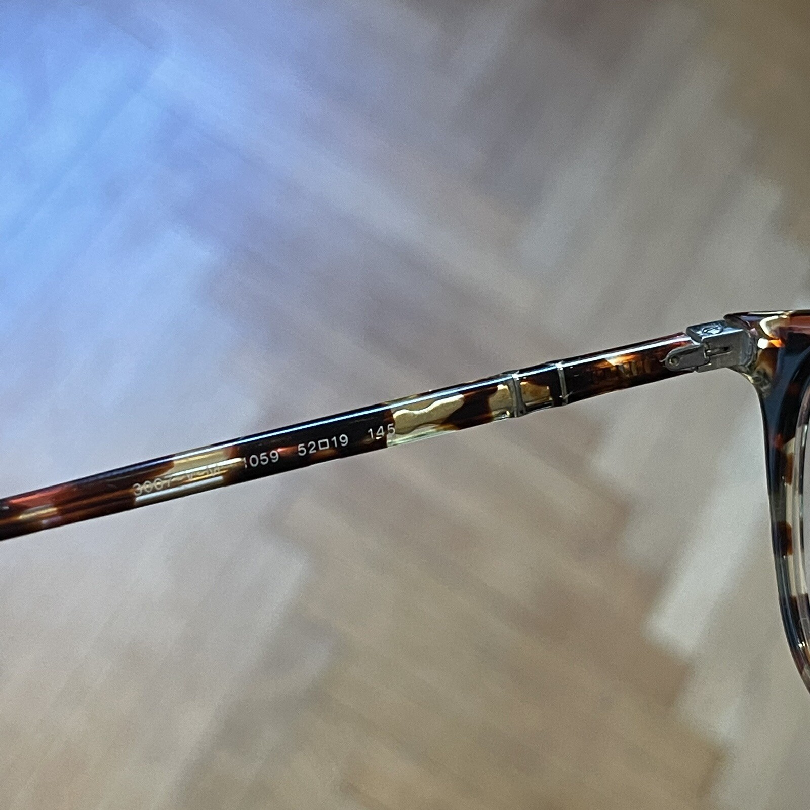 Persol PO 3007 V M 1059 Havana Rose Brown Eyeglasses 52-19-145mm Authentic 100%