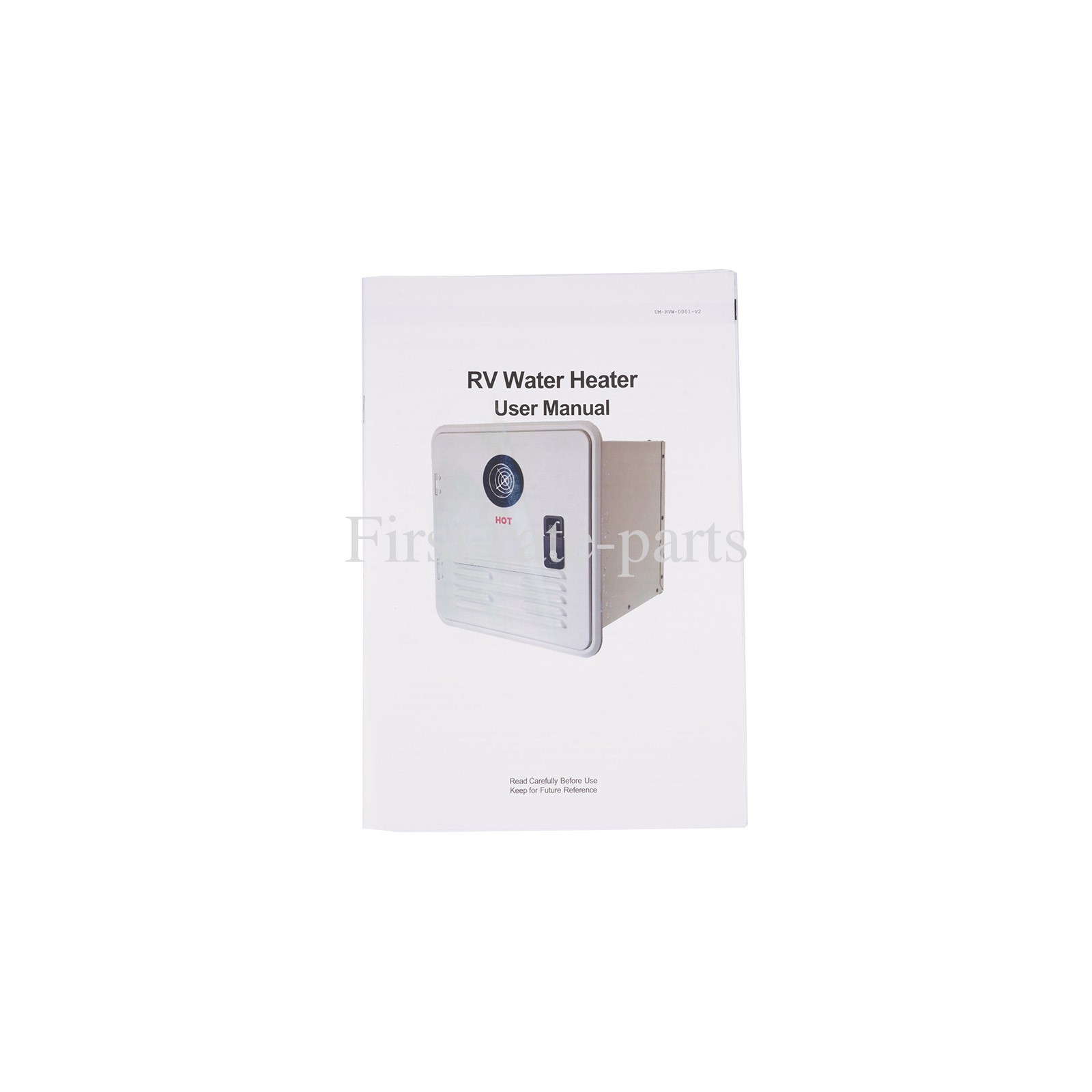 White RV Tankless Water Heater 42000BTU Instant Shower 15x15 in with Controller