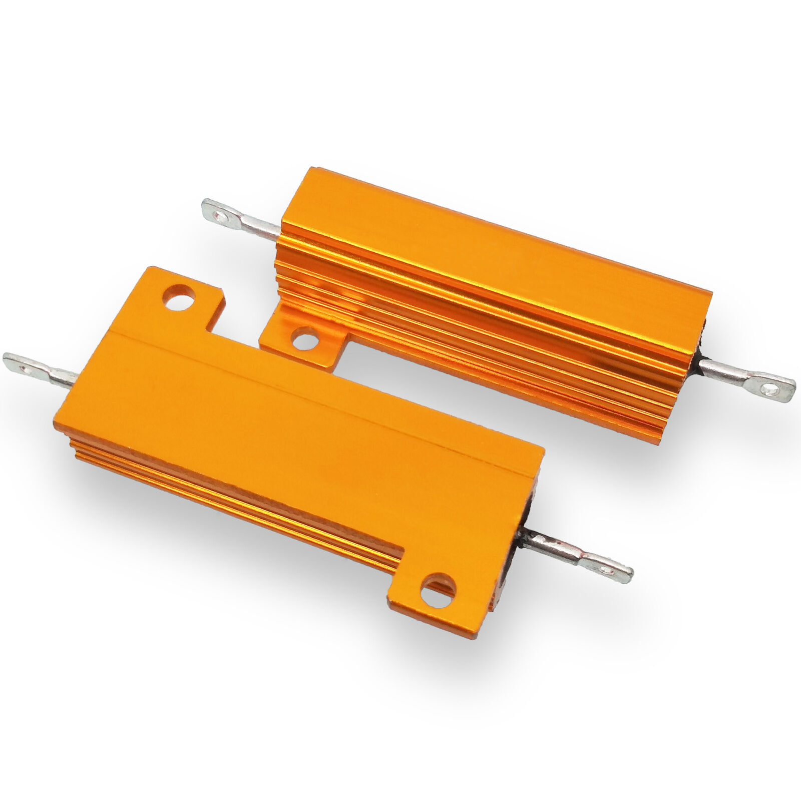 US Stock 4pcs 8 ohm 8 50W Watt Aluminum Housed Metal Case Wire Wound Resistors