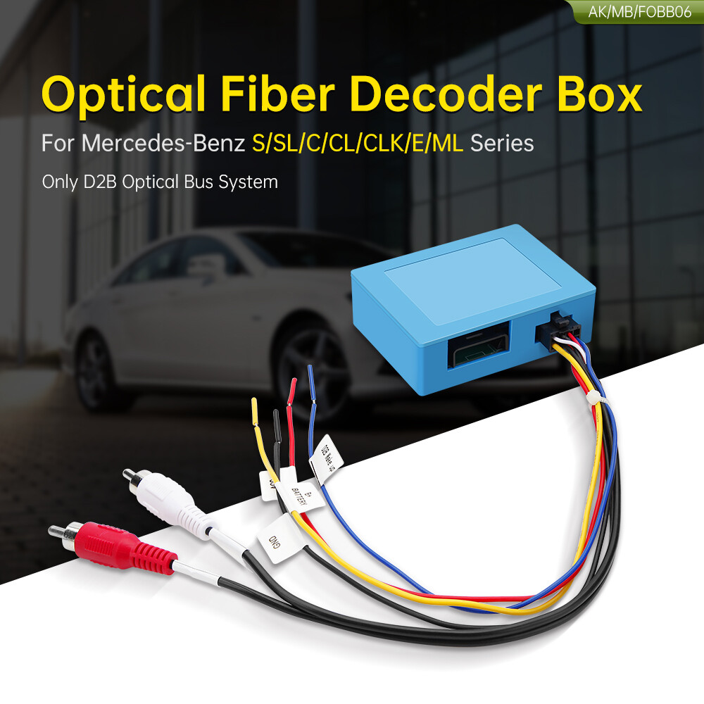 Car Universal D2B Optical Fiber Decoder Box Adapter for Mercedes-Benz S/SL/C/CL