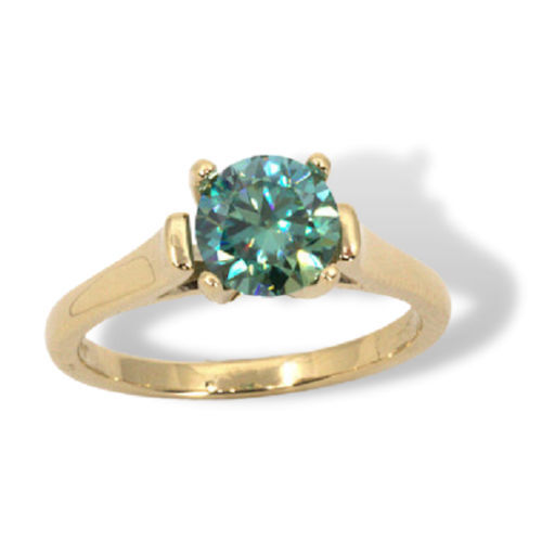 (4mm - 8mm) Round Cathedral Sterling Ring Setting (Ring Size 7)