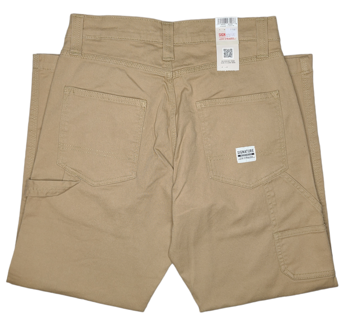 Signature By Levi Strauss & Co. #11587 NEW Men's Flex Stretch Carpenter Jeans