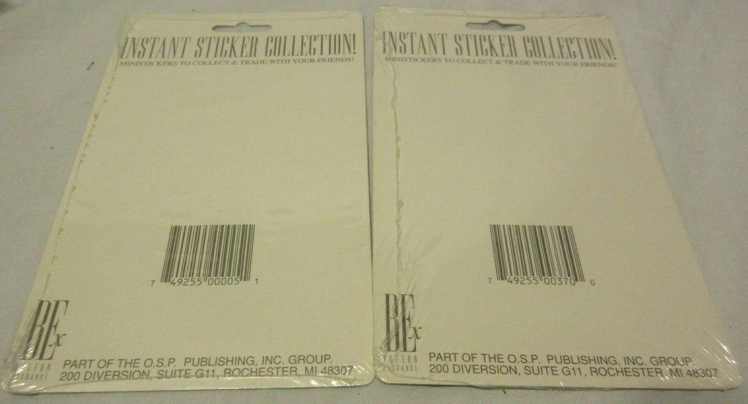 Jurassic Park Instant Sticker Collection 32 Stickers New Old Stock 1993 2 Packs