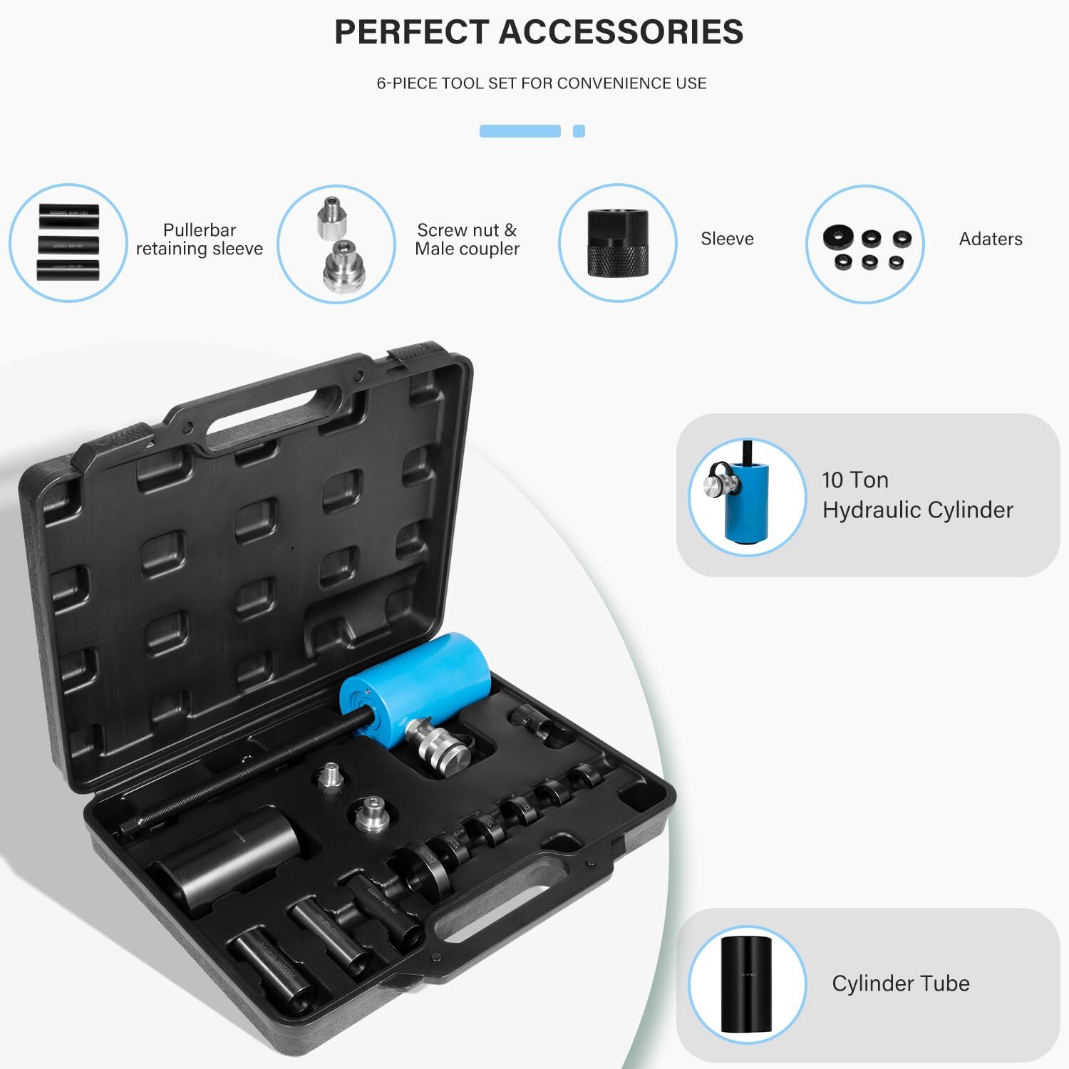 5080A Truck Front Leaf Spring Pin and Bushing Service Set (10 Tons Force)