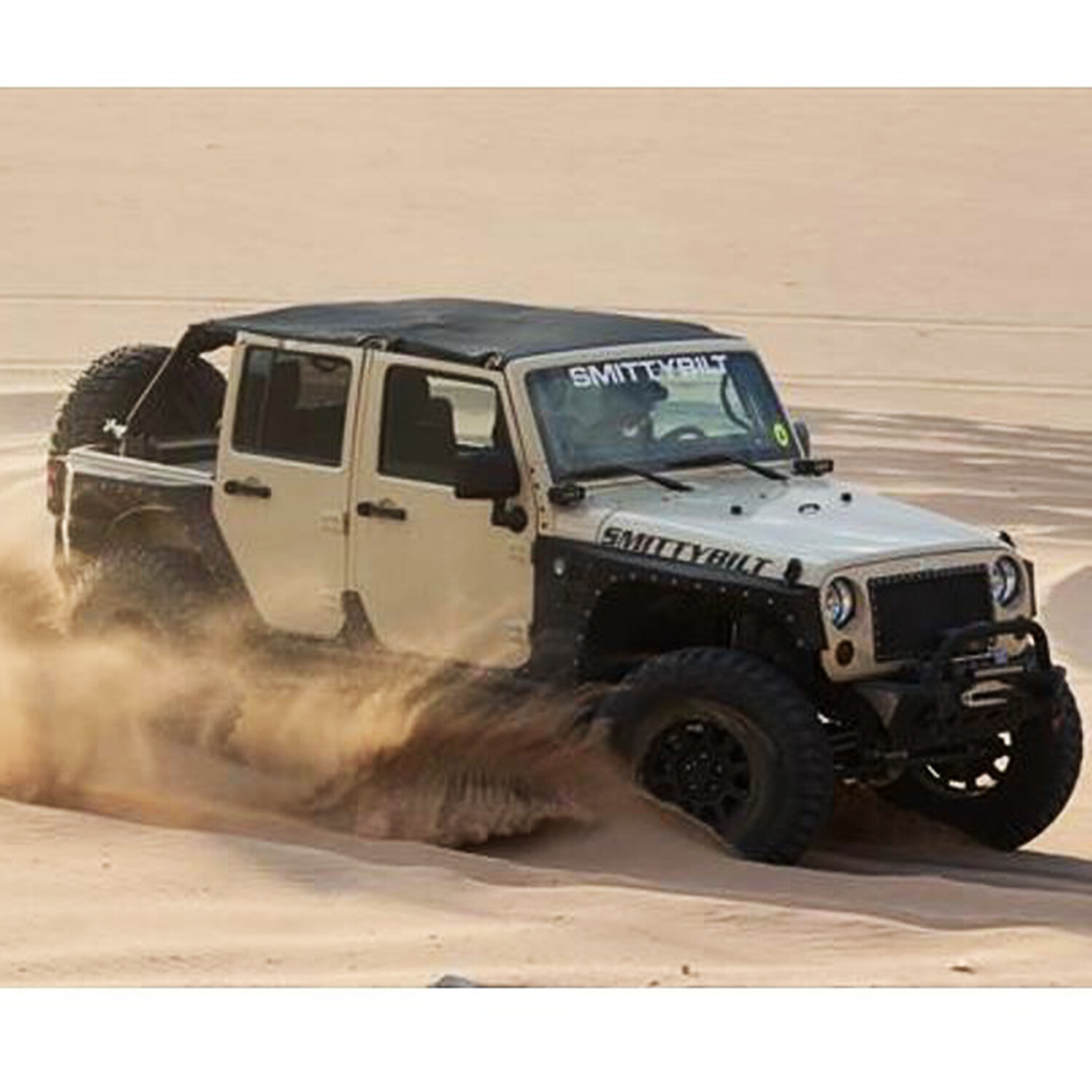 Smittybilt Extended Top Black Diamond For 2010-2018 Jeep Wrangler JK 4 Door