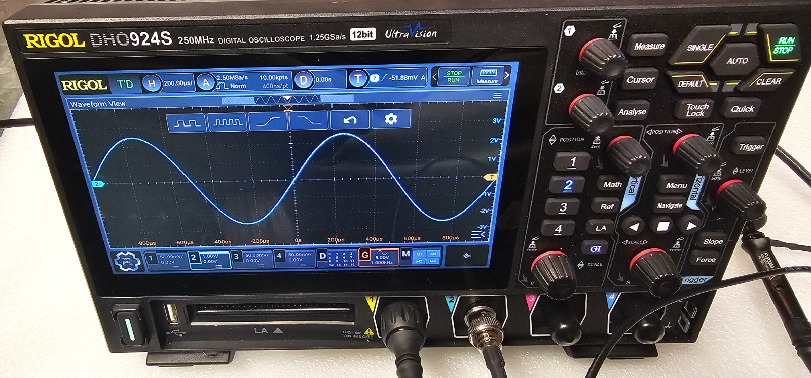 Rigol DHO924S 4-Channel Digital Oscilloscope 250MHz
