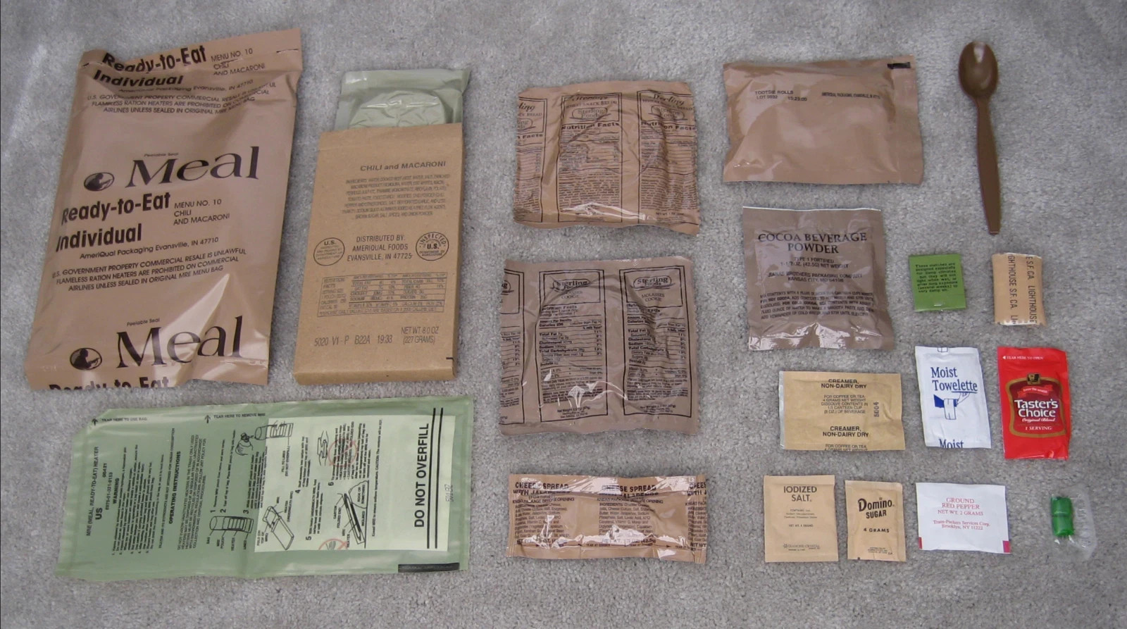 2 Pack MRE Emergency Ready To Eat Meals – Storm & Power Outage Food USA