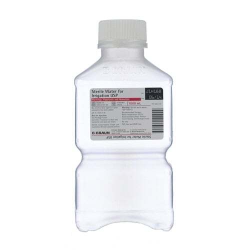 Sterile Water for Irrigation Pour Bottle 1000ml