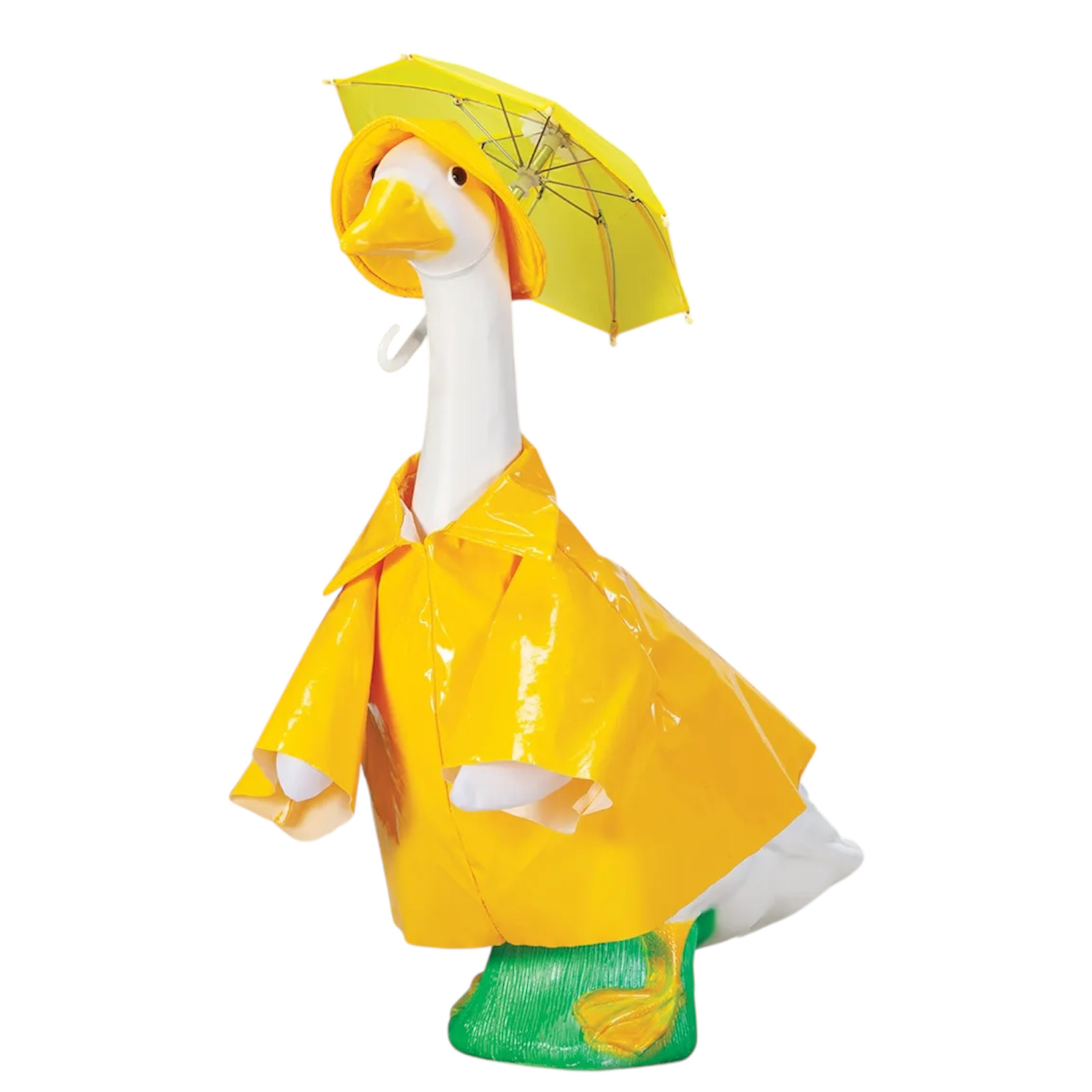 Yellow Raincoat Large 23" Porch Goose Statue Outfit to Fit New by Gaggleville