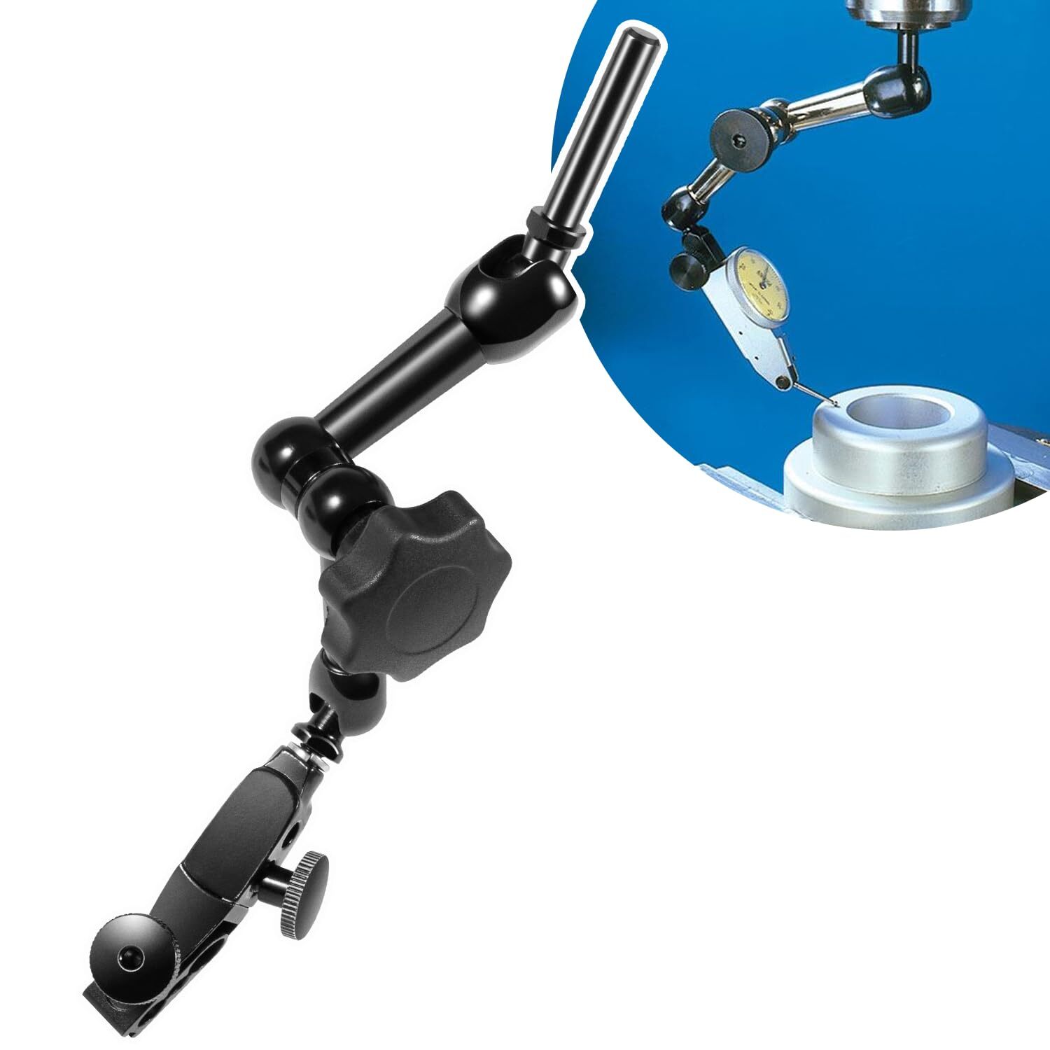 For NF1022 Nogaflex Holder w/ Metal 3/8" Clamp Dial Test Digital Indicator