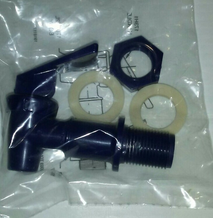 TOMLINSON SPIGOT 1018851, 3-PACK, WATER CROCK, FAUCET VALVE, BLUE, FREE SHIP