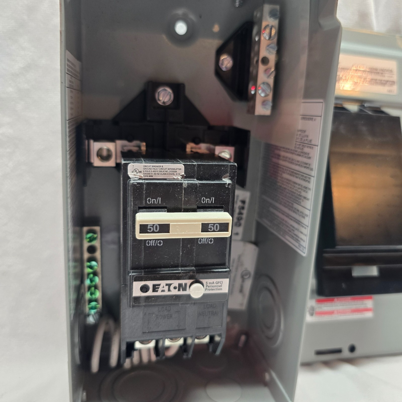 Eaton BR50SPAST 50A Hot Tub Panel Outdoor