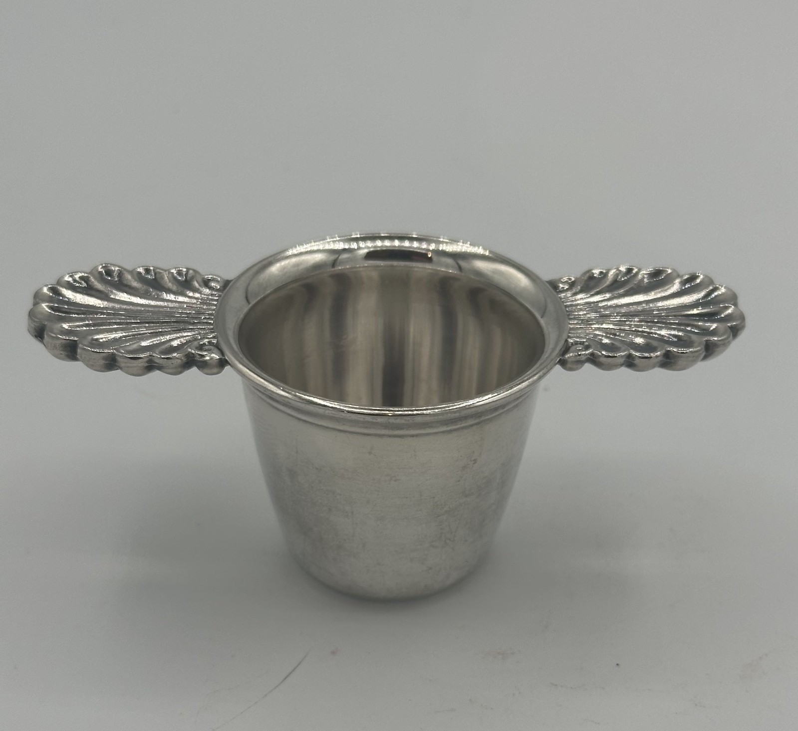 Italian Made Sheffield Co Turn & Pour Silver Plate Jigger