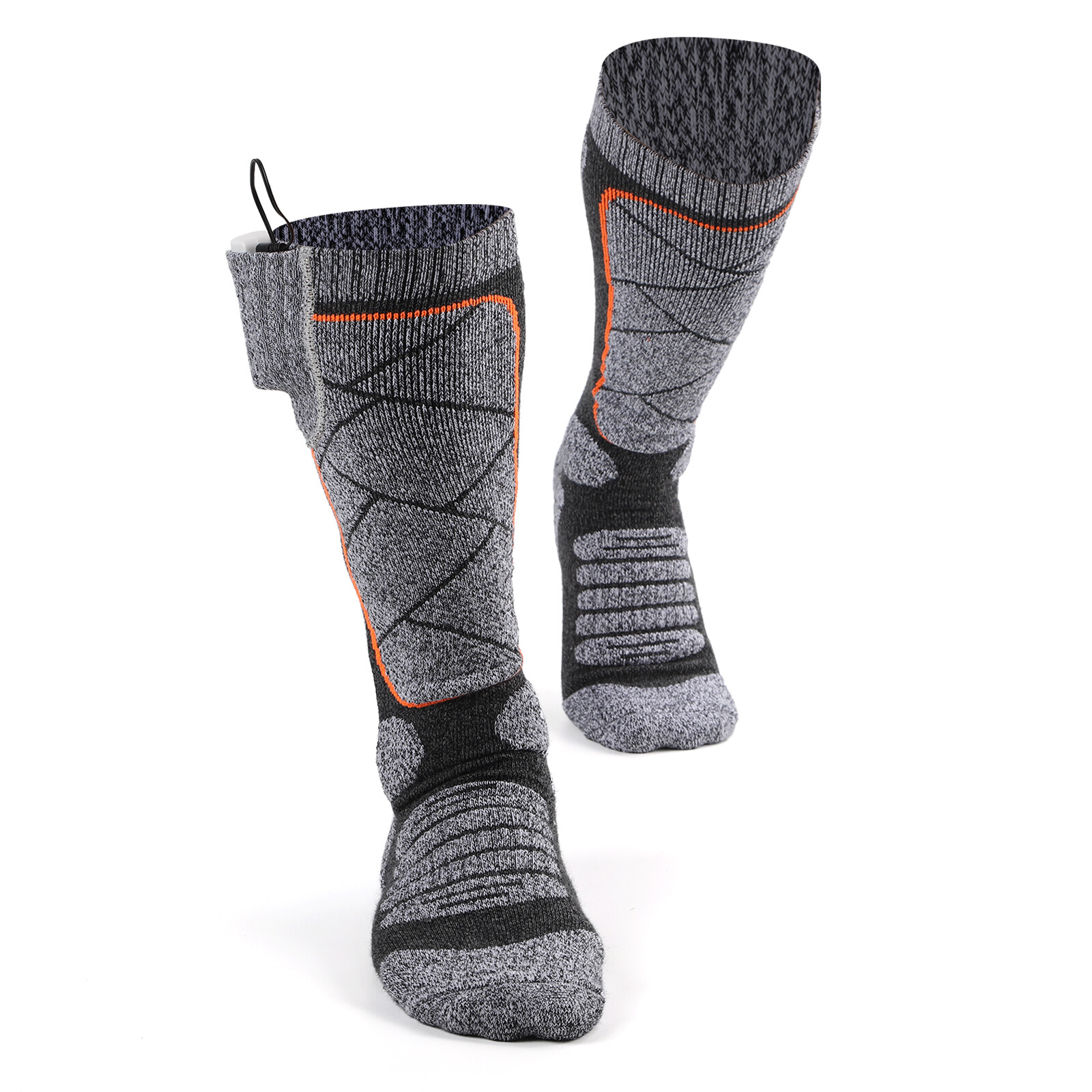 Electric Heated Socks Rechargeable Battery Men Women Winter Foot Warmer 3.7v