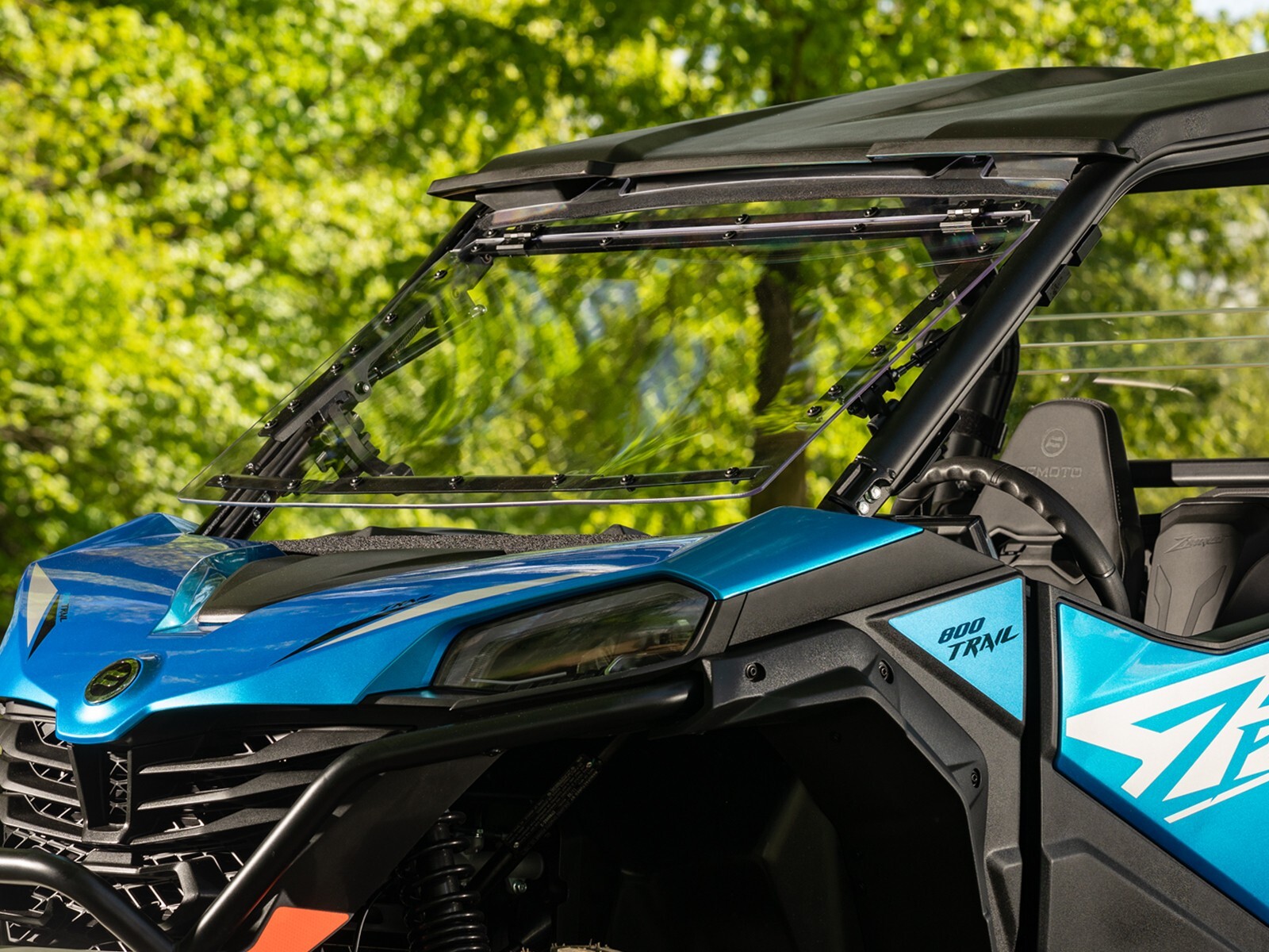 SuperATV Scratch Resistant Flip Windshield for CFMOTO ZForce 950 Sport (2023+)