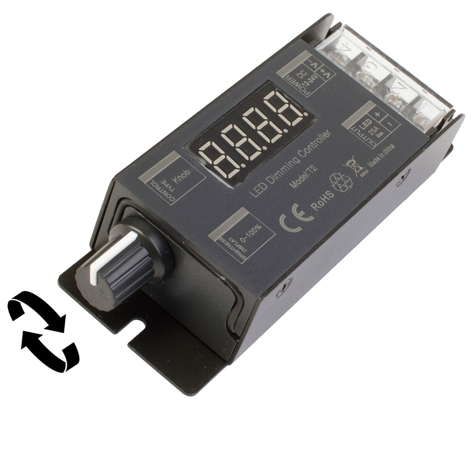 Heavy Duty LED Light Dimmer 300w with Manual knob for LED Strip Module Showcase