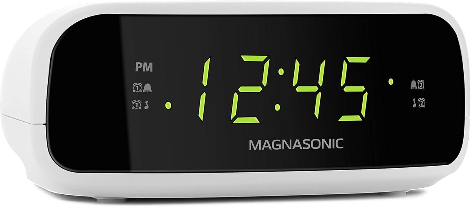 Magnasonic Digital AM/FM Clock Radio with Battery Backup, Dual Alarm, Sleep & Sn
