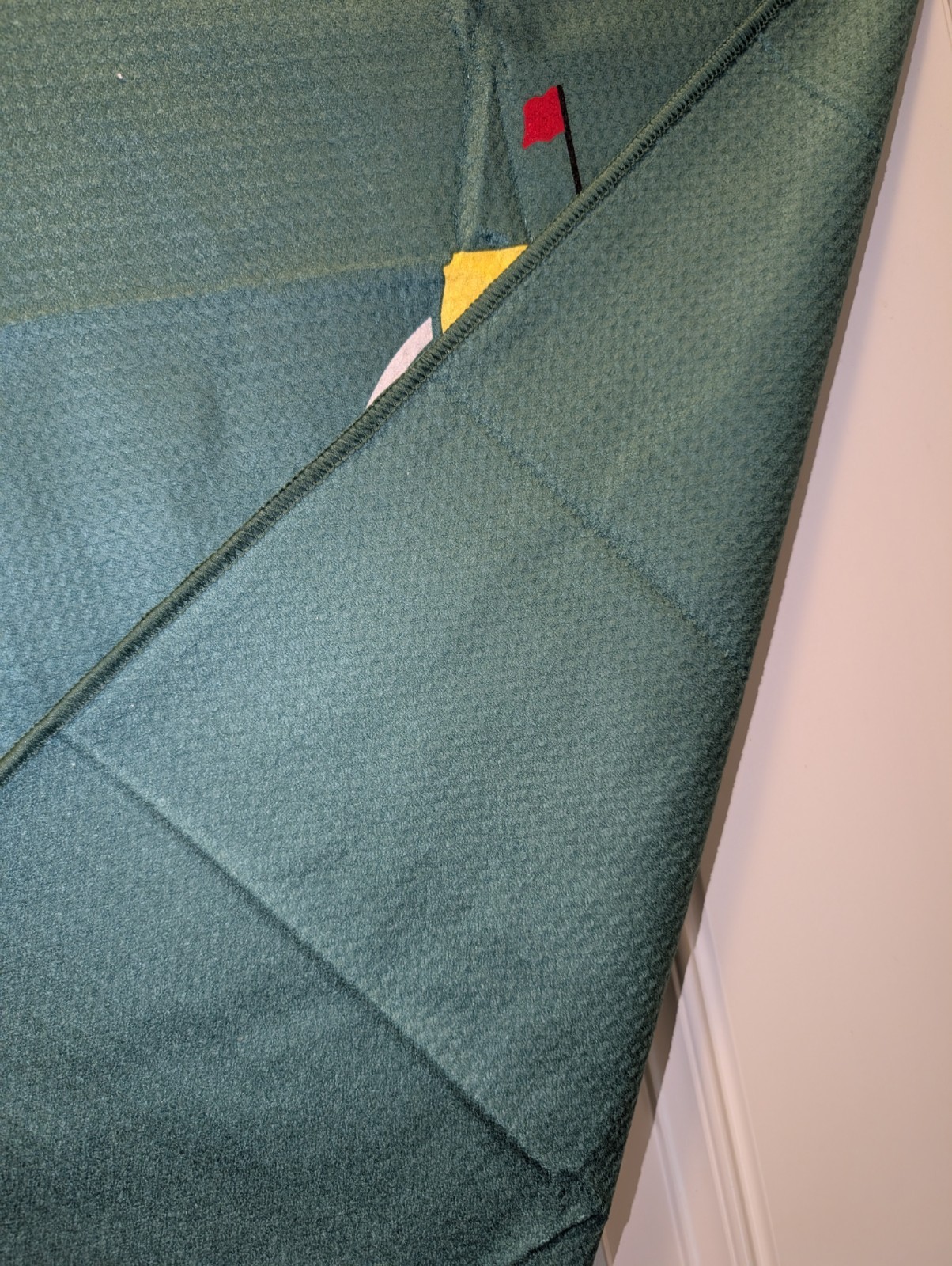 Masters Sweat Towel Travel With Clip 16" x 24" Golf #211 Augusta Georgia Green