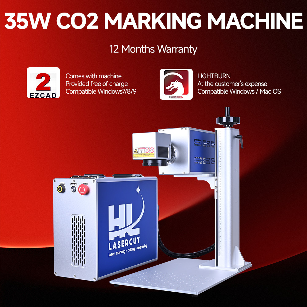 CRD 35W CO2 Galvo RF Laser Marking Machine Laser Marker Engraver Ornament