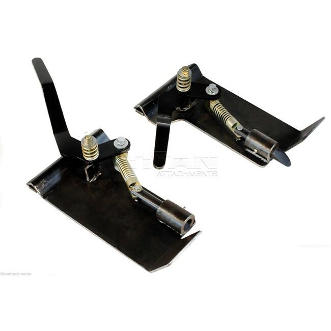 Pin On to Skid Steer Quick Tach Adapter Spacer Brackets Latch