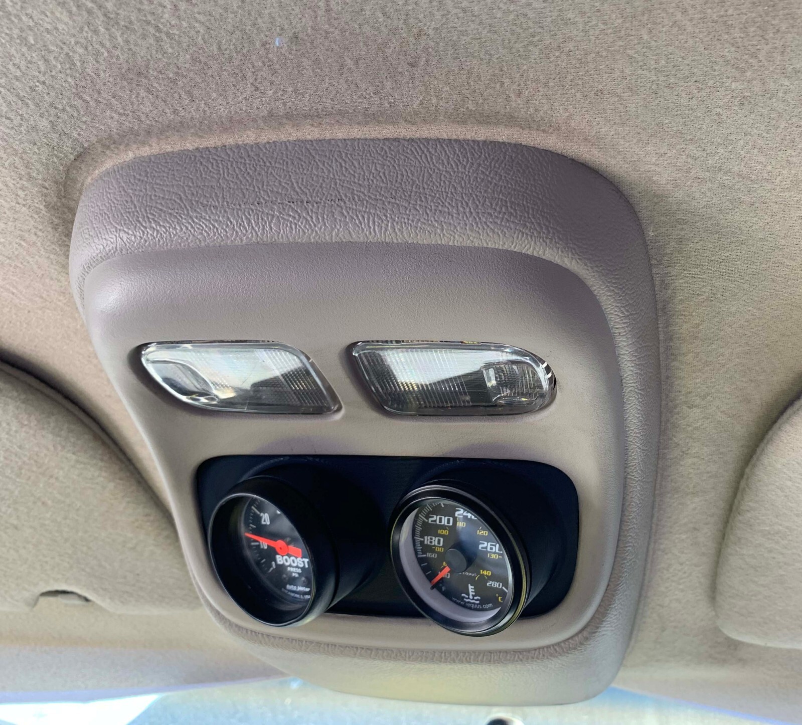 Ram 94-97 Map Light Double Gauge Pod Angled