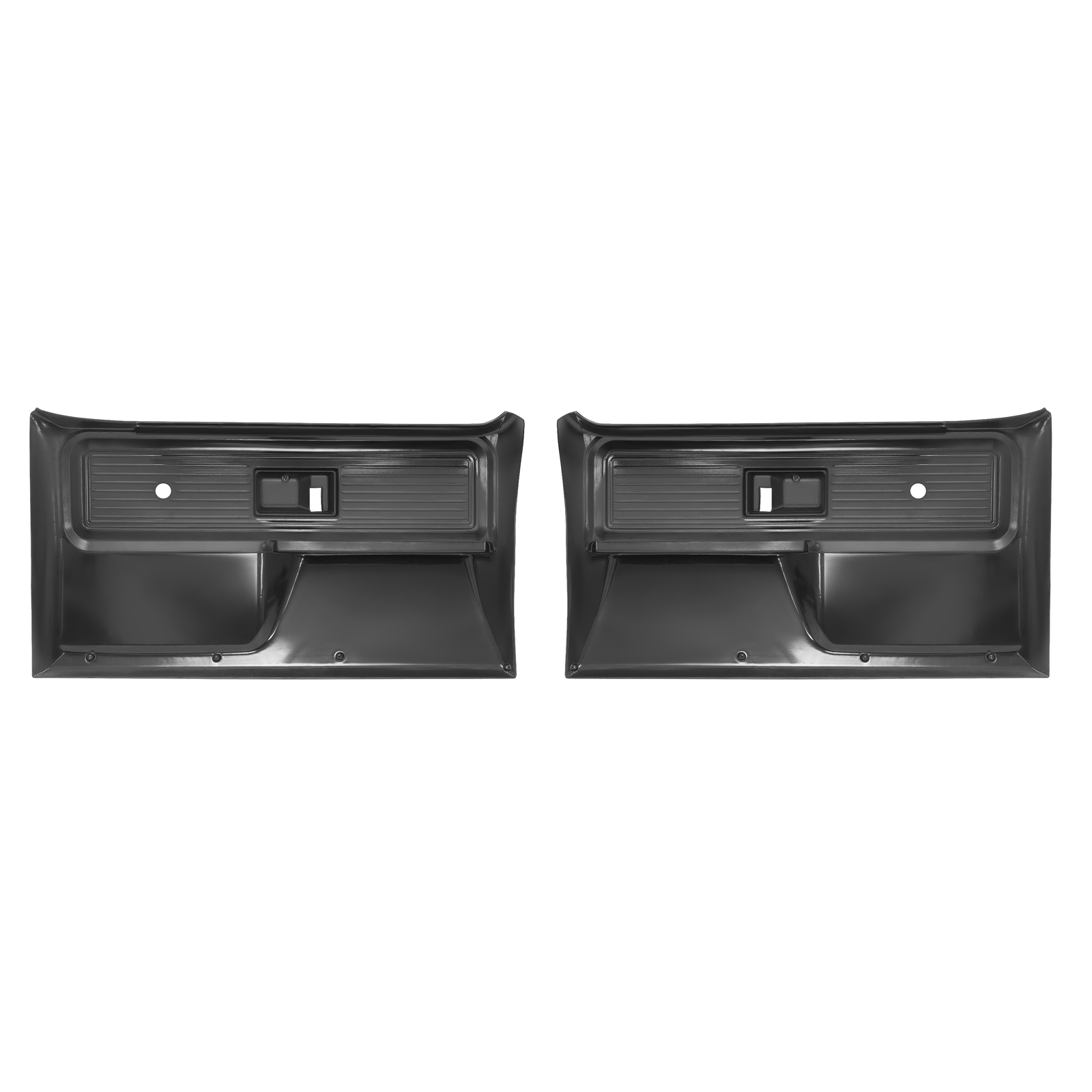 Black Inner Door Panels Left+Right For Chevrolet/ GMC Truck 1977 1978 1979 1980