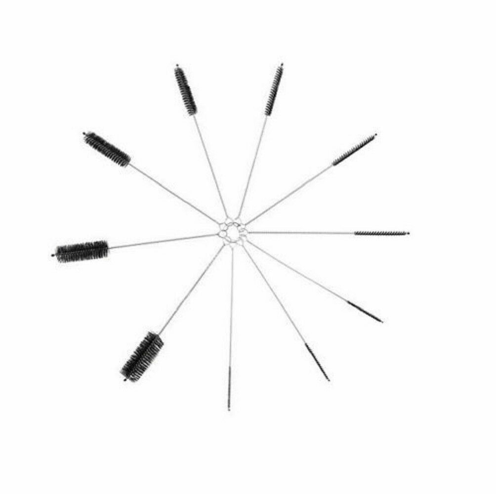 Nylon Straw Brush Cleaner Bottle Tube Pipe Small Long Cleaning 10Pcs Set USA Lot